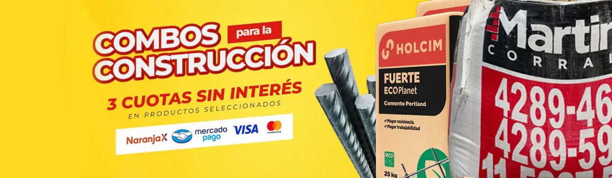 Combos de Materiales de Construcción — Paquetes para Obra Completa